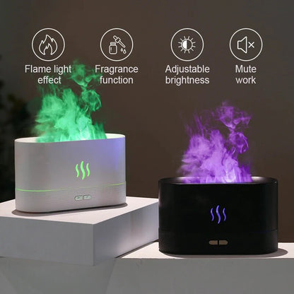 Flame Aroma Essential Oil Diffuser and Air Humidifier