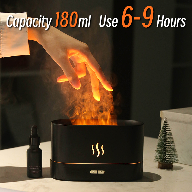 Flame Aroma Essential Oil Diffuser and Air Humidifier